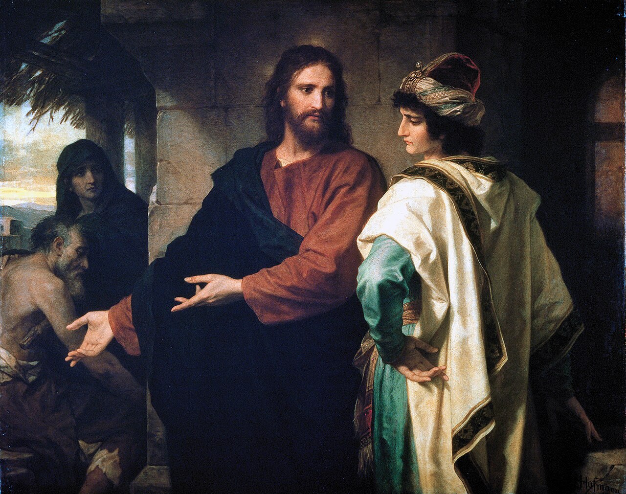 Christ and the Rich Young Ruler by Hoffman