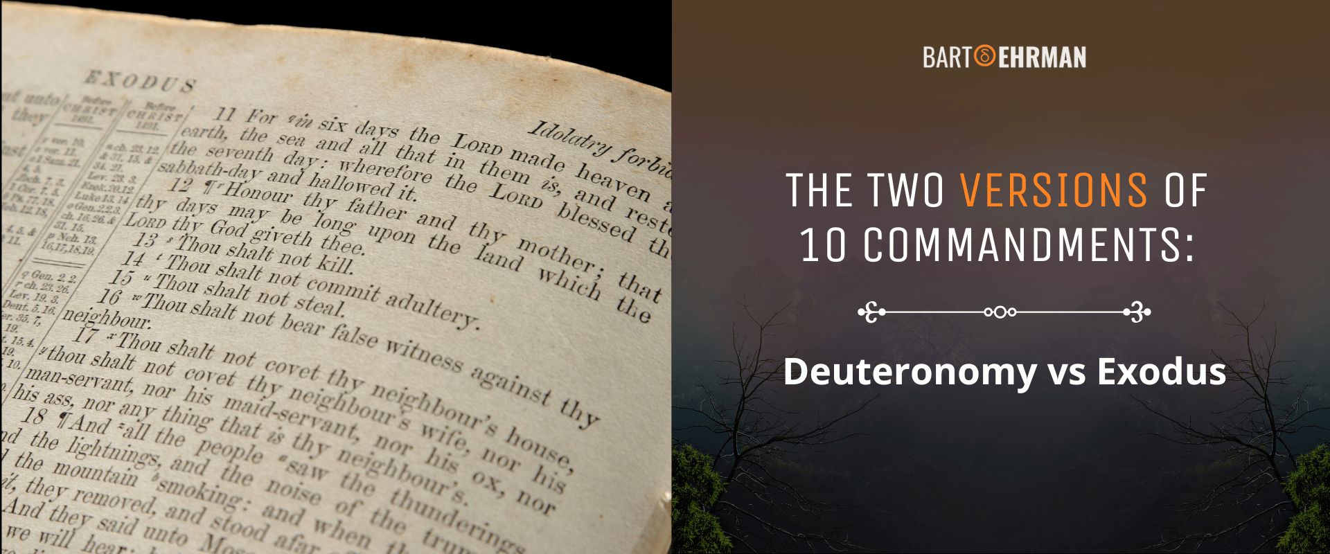 two versions of 10 commandments Two versions of 10 commandments
