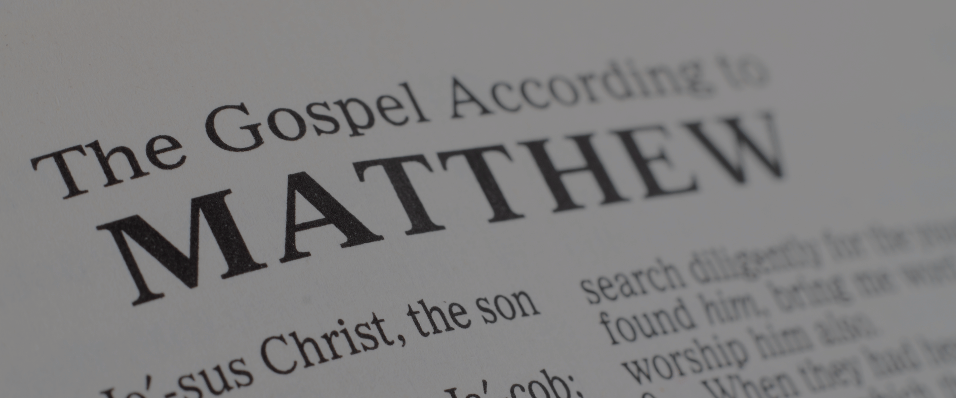 what book starts the new testament